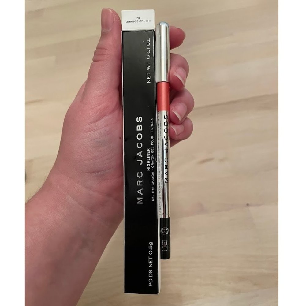 NIB Marc Jacobs Highliner Gel Eye Crayon in 78 Orange Crush! .01 oz
